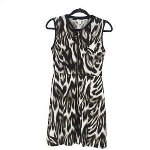 Boston Proper Animal Print Dress with pockets